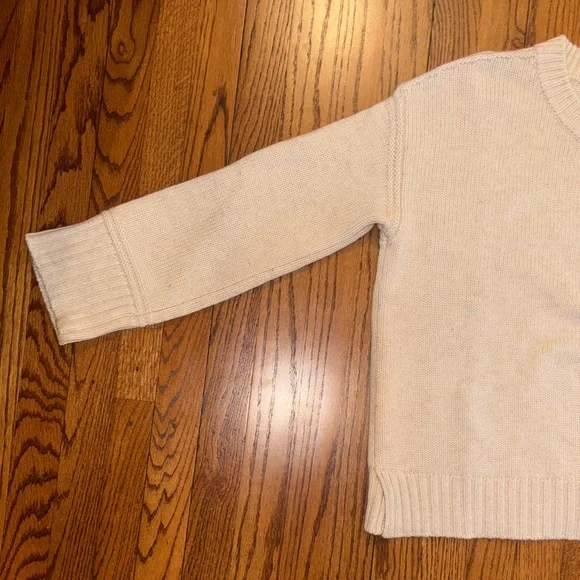 La Ligne Cream Button-Placket Knit Pullover - Picture 4 of 4